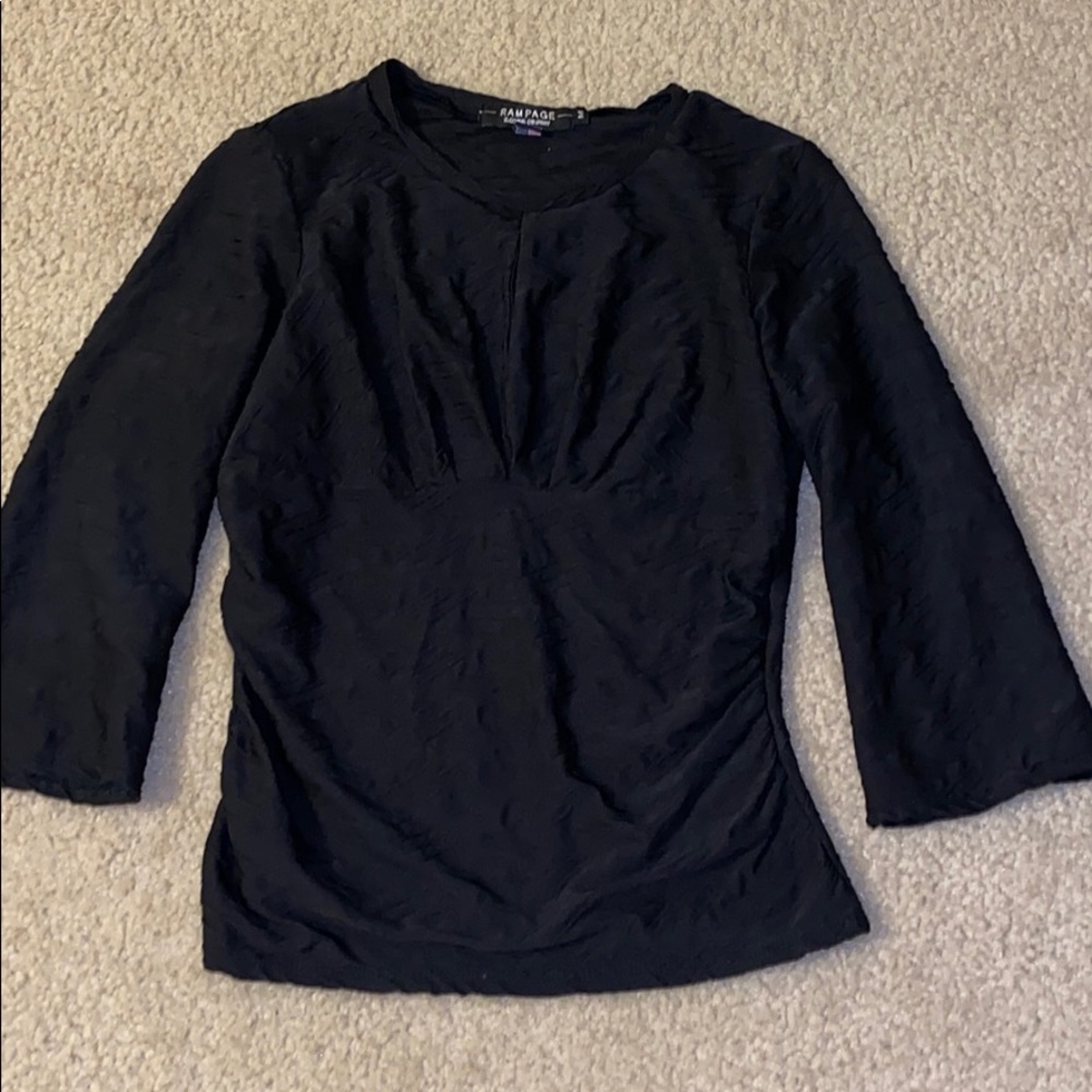 Rampage Clothing Company black textured top